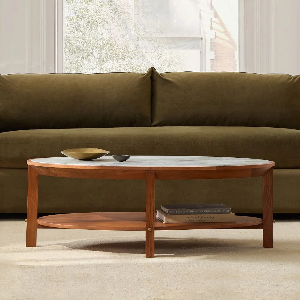 Nary Marble Coffee Table (48")