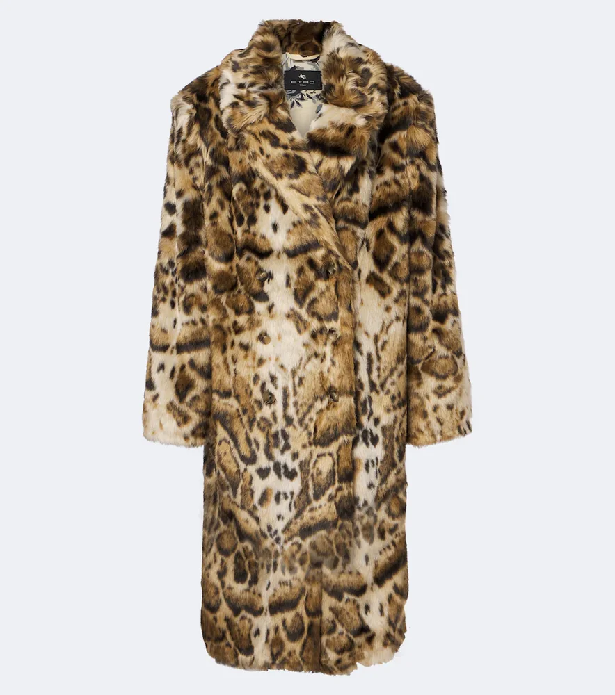 Leopard-print coat