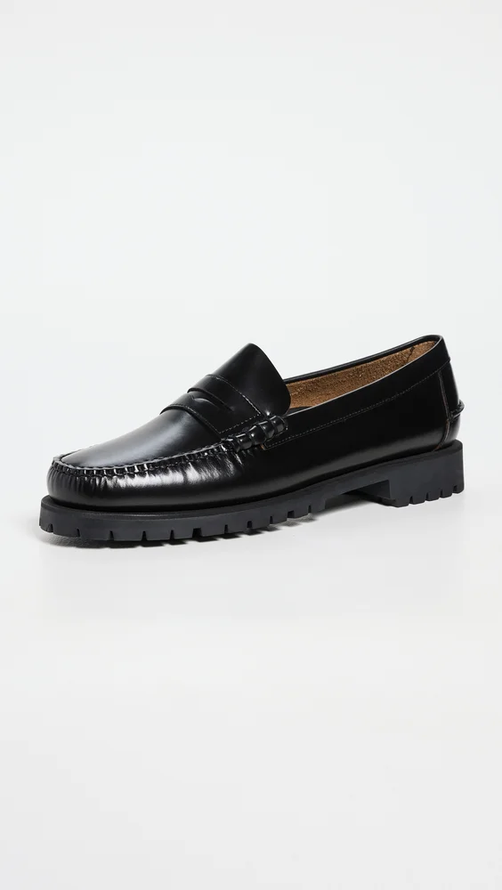 Dan Lug Leather Loafers
