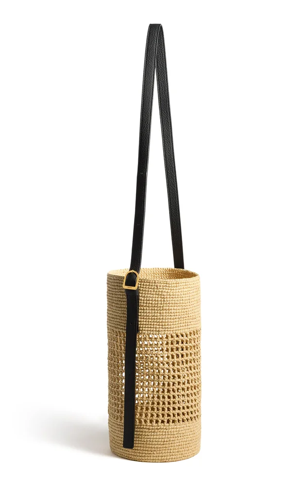 Billie Small Raffia Bucket Bag