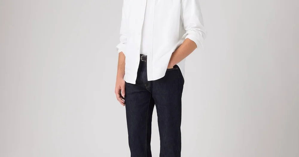 505™ Regular Fit Selvedge Men's Jeans - Dark Wash
