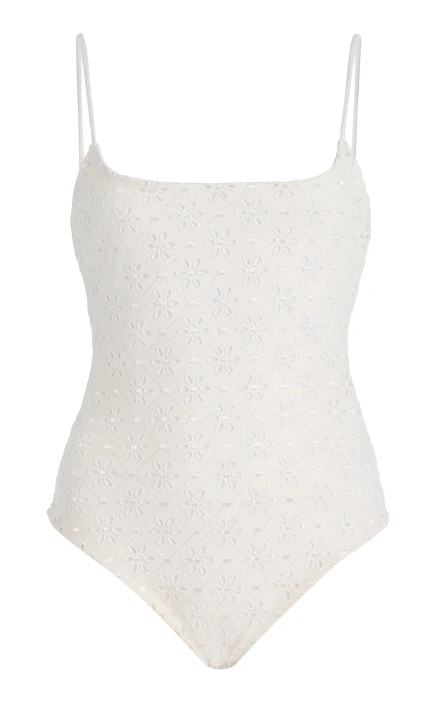 Imey Broderie Anglaise One-Piece Swimsuit