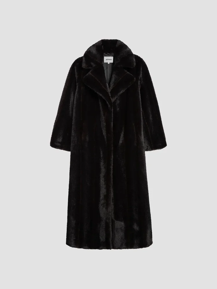 Gabrielle Faux Fur Long Coat