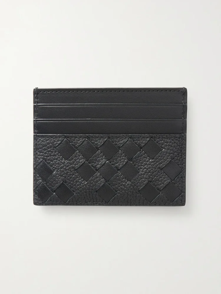 Diamonds Dover Intrecciato Leather Cardholder