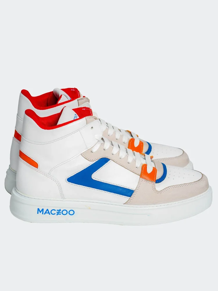 Maceoo - Men's Luxury Designer Casual Retro White Shoes