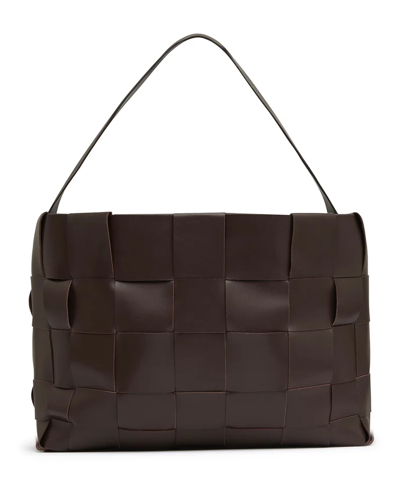 Large Woven Leather Tote