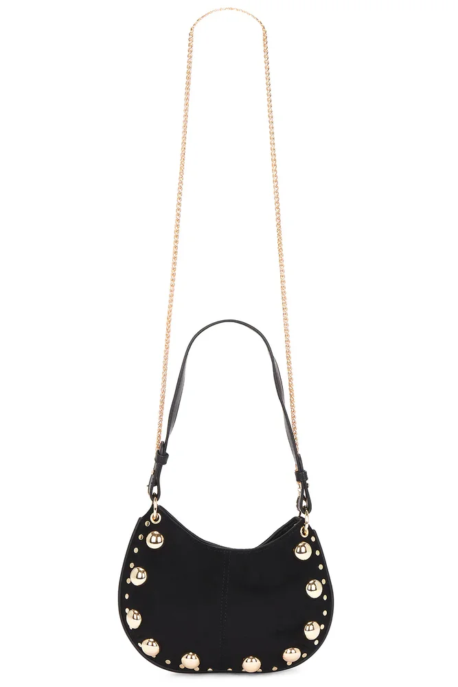 Faux Suede Shoulder Bag