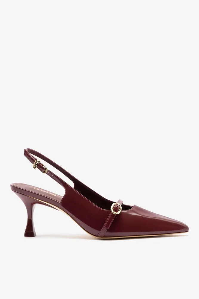 Ines Pump in Burgundy