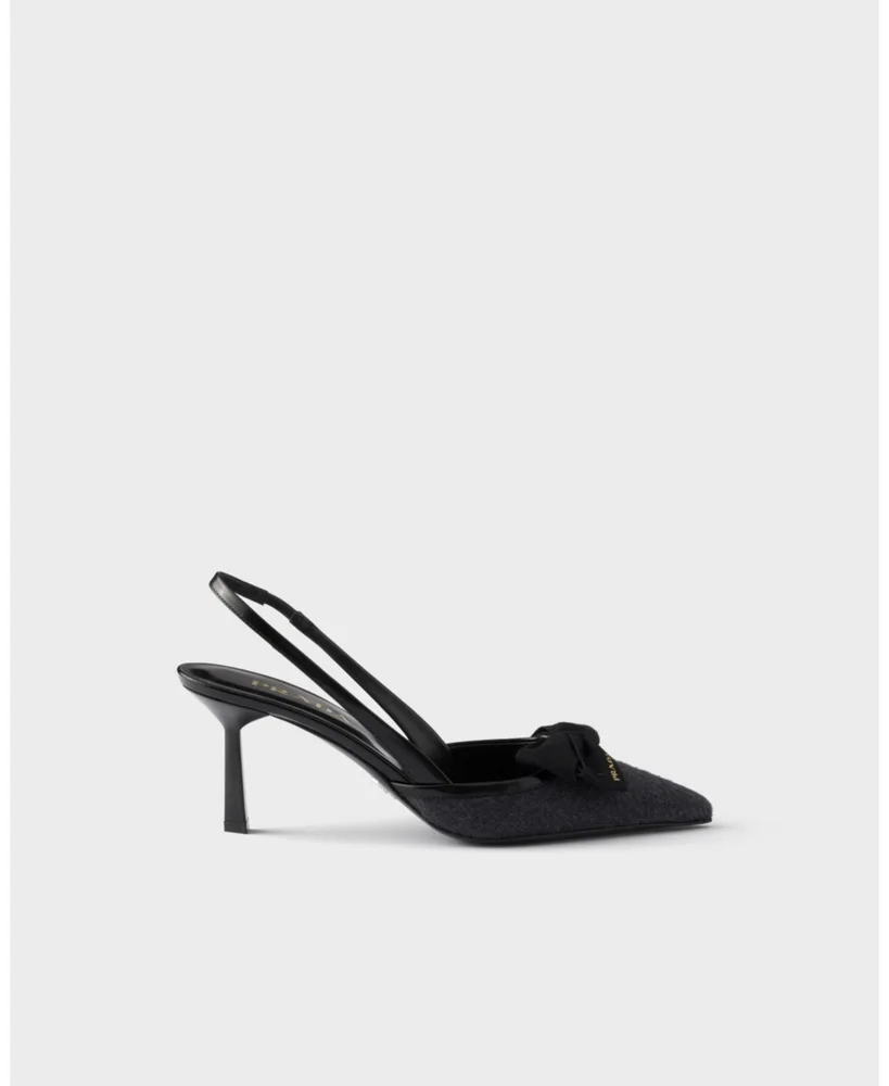 Fabric Slingback Pumps
