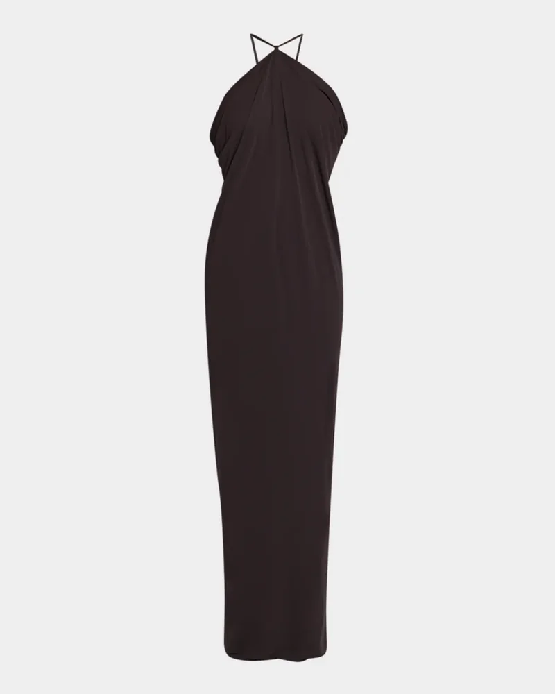 Jersey Halter Maxi Dress