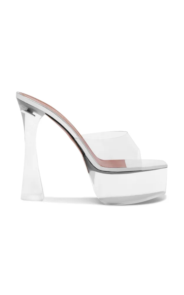 Dalida PVC Platform Mules