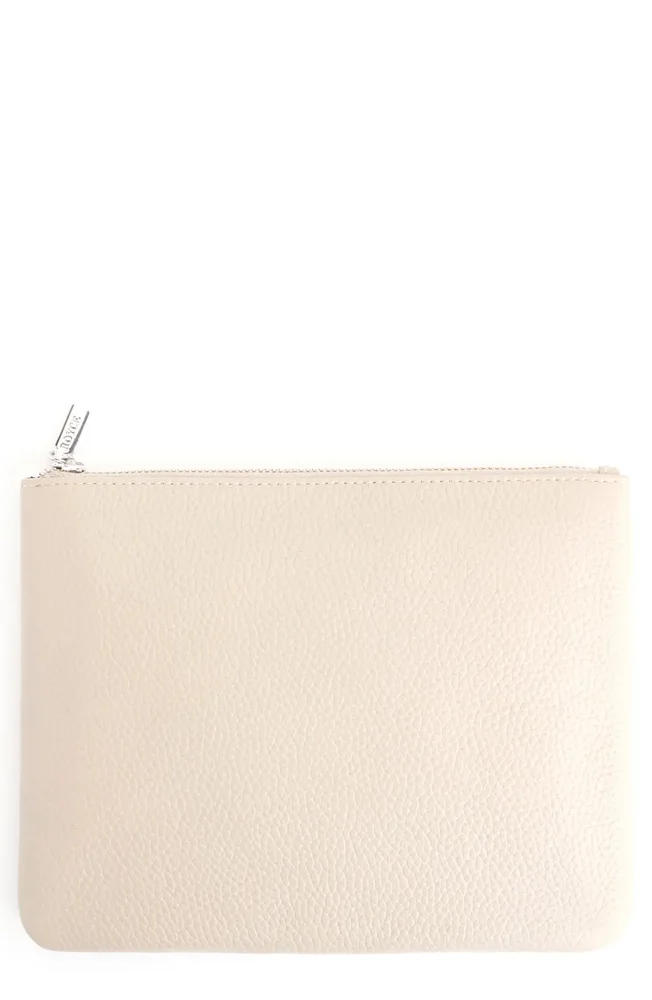 Leather Zip Travel Pouch