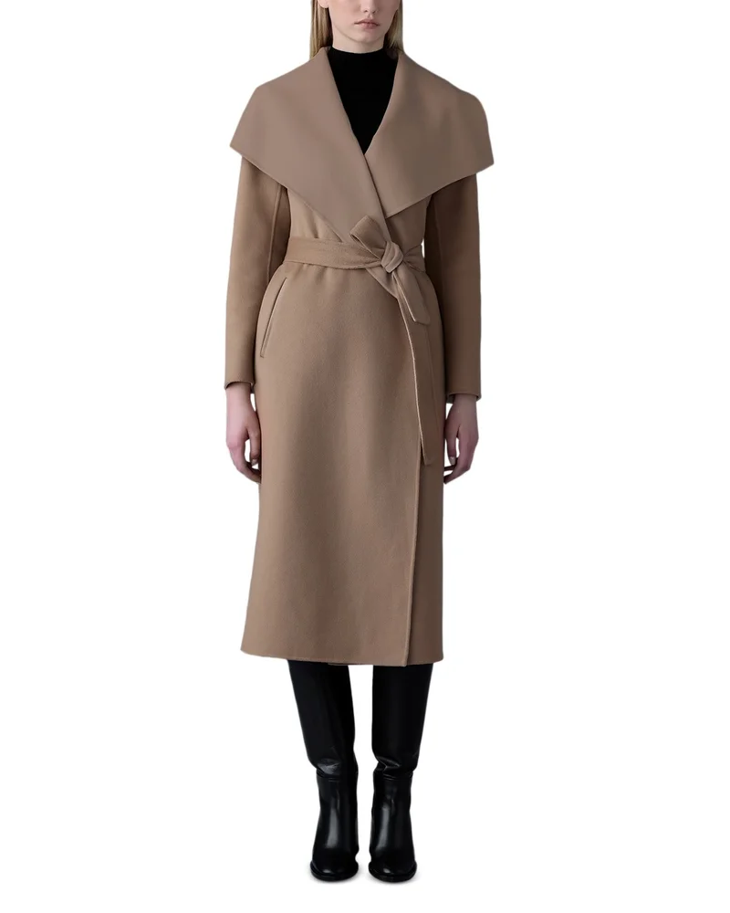 Mai Lightweight Wrap Wool Coat