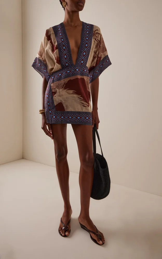 Inundada De Color Cotton Mini Dress