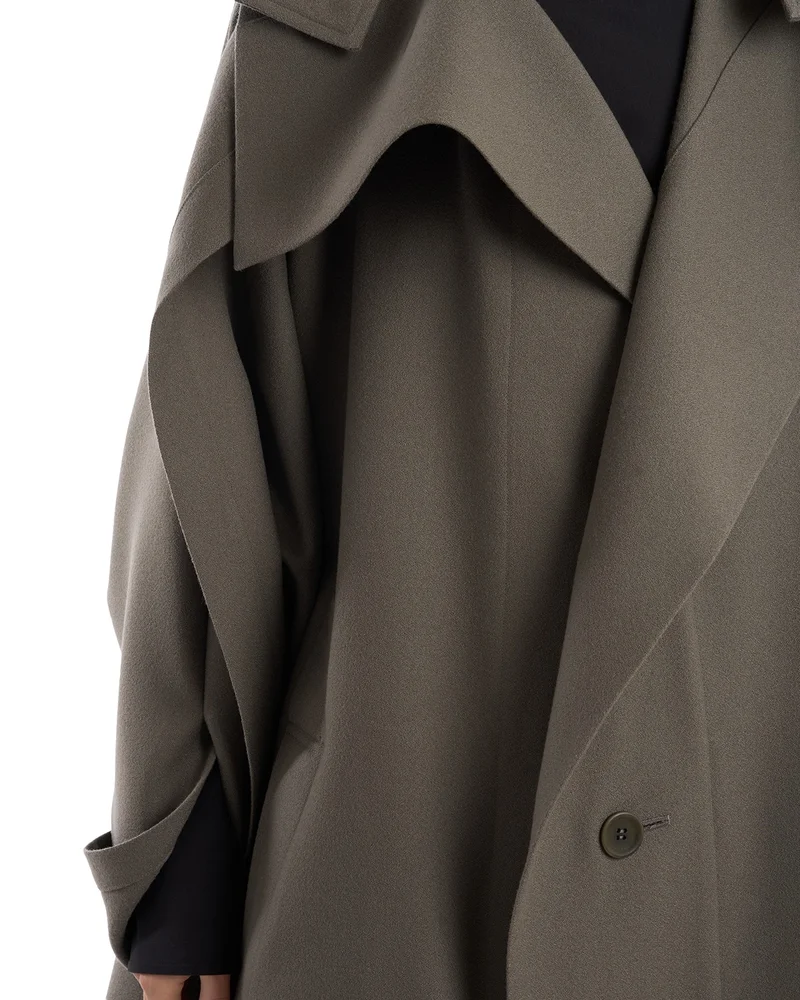 Calligraph Wool Long Coat