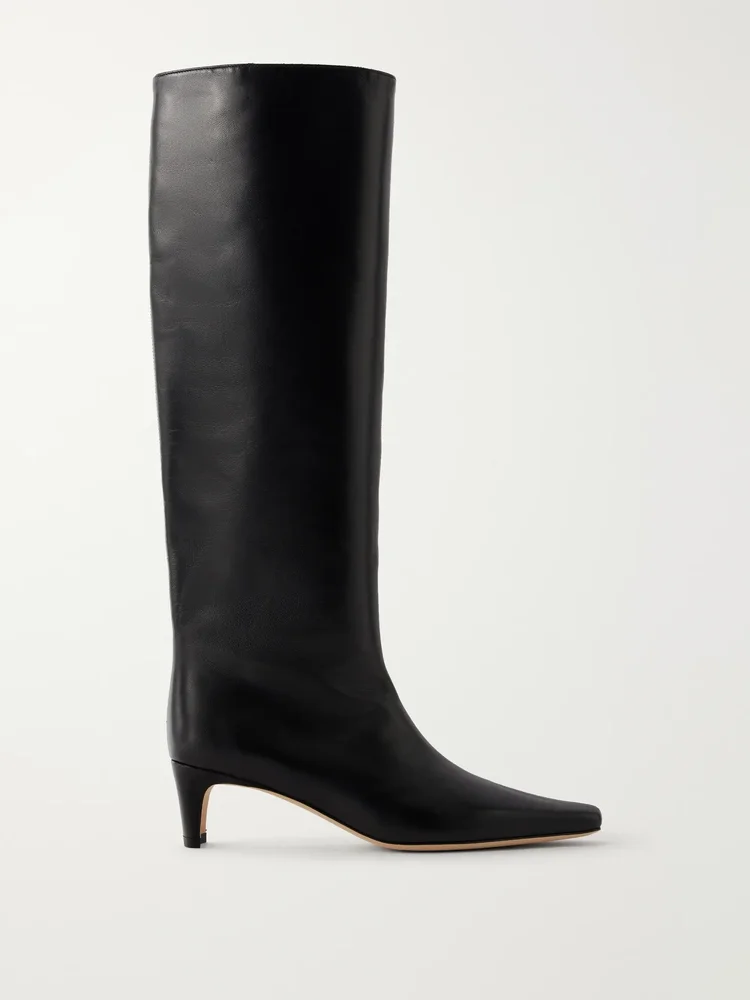 Wally leather knee boots