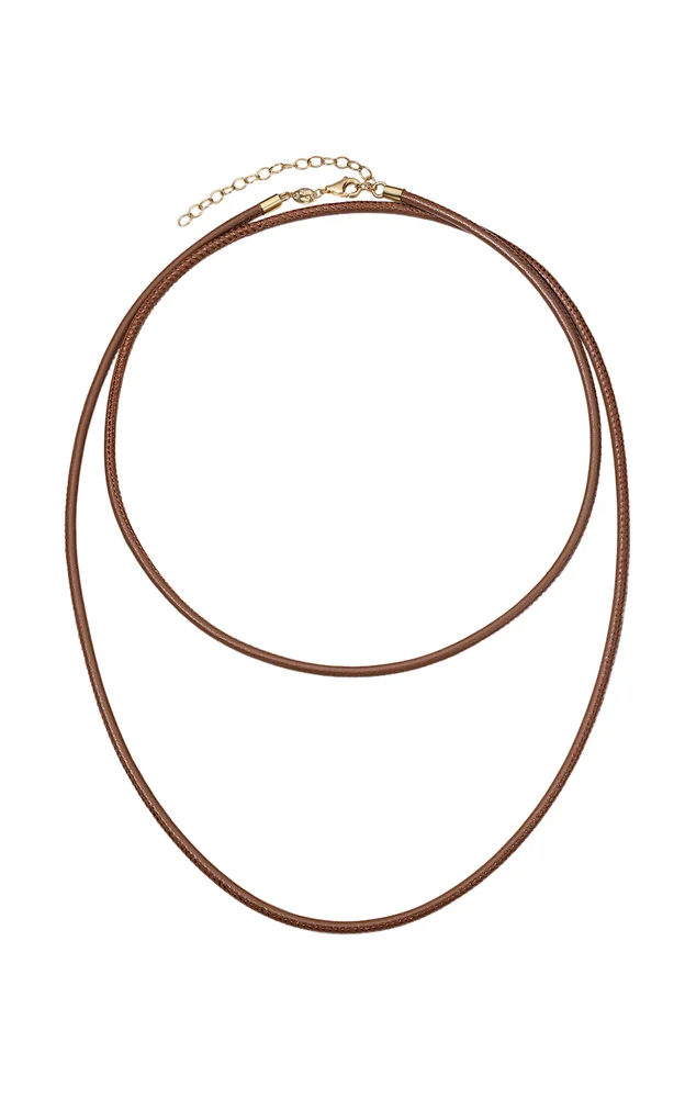 Thin Leather Cord Necklace