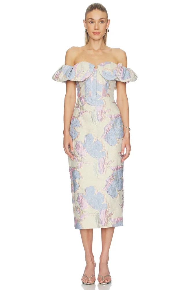 Marlene Strapless Midi Dress