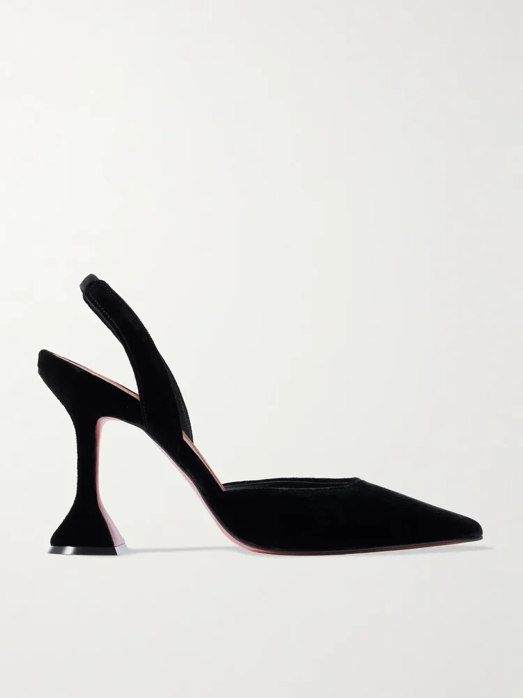 Holli velvet slingback pumps