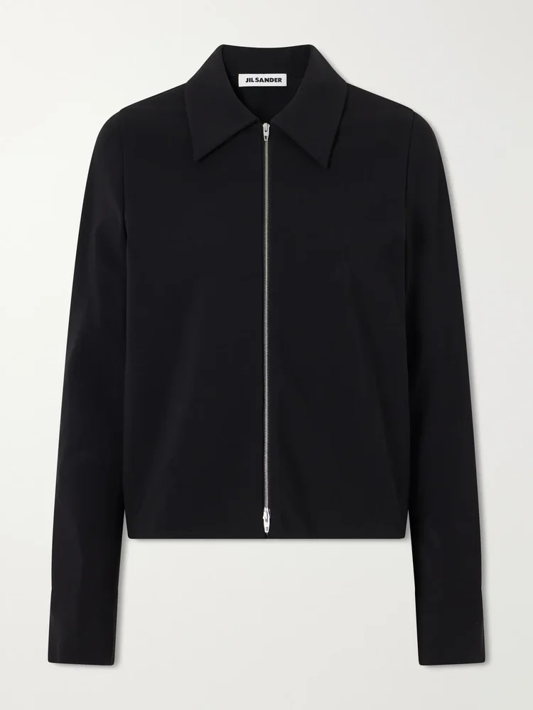 Cropped shell jacket