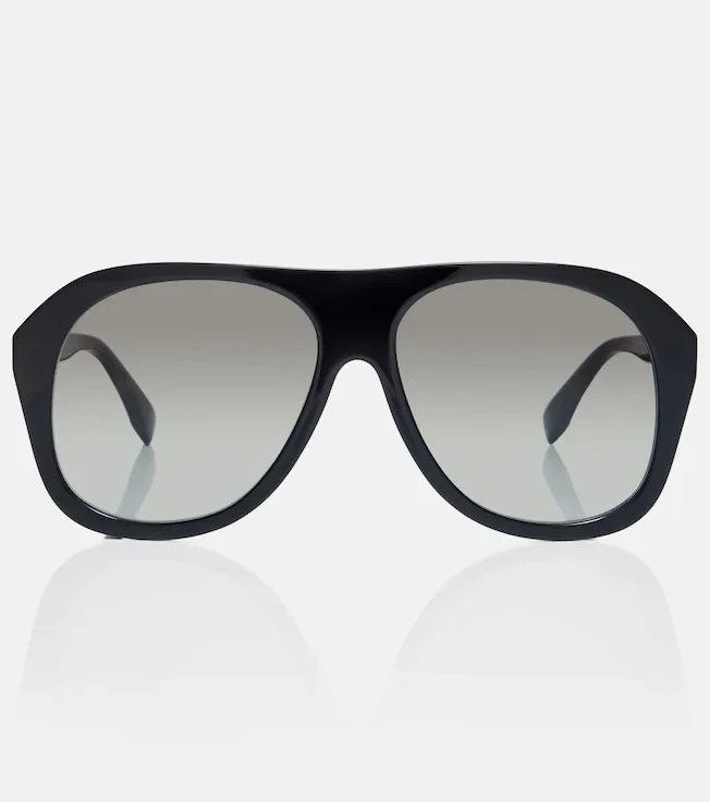 Baguette aviator sunglasses