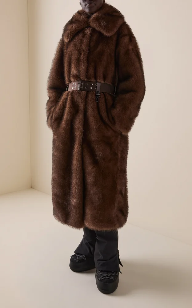 Arly Long Faux Fur Coat
