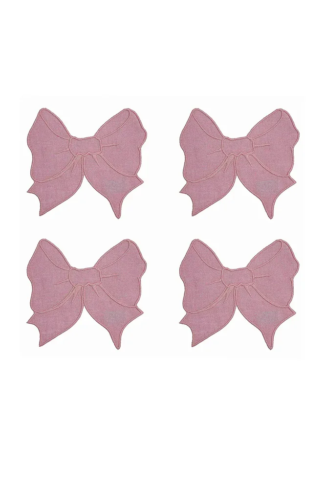 Bow Cocktail Napkins Set Of 4