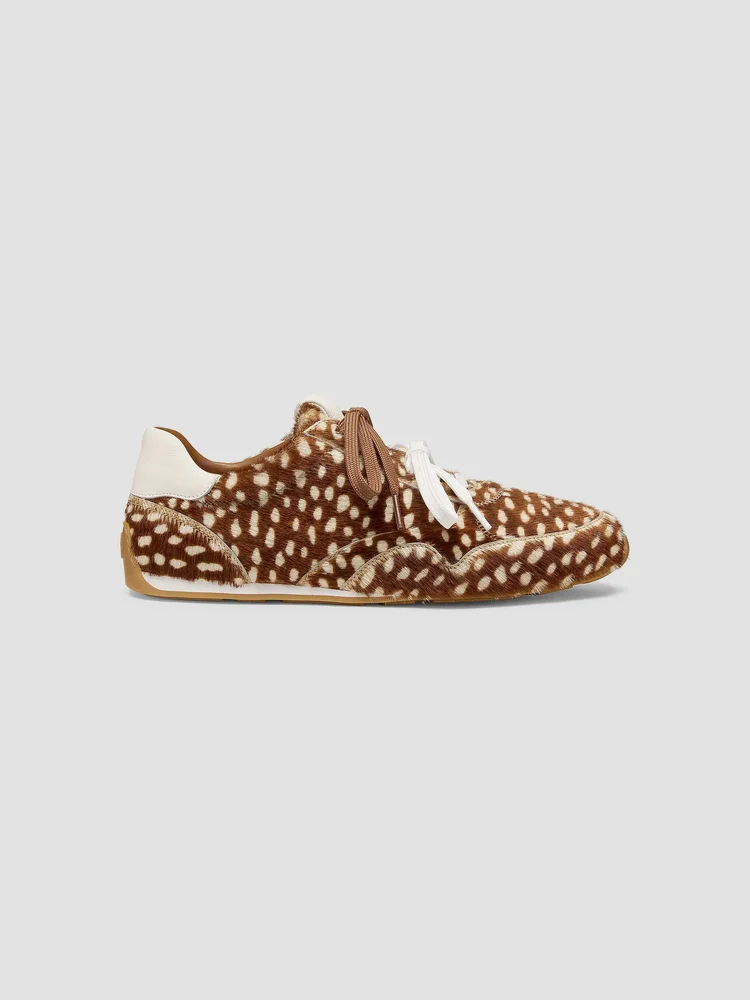 Bond Sport Deerskin Calf Hair Low-Top Sneakers