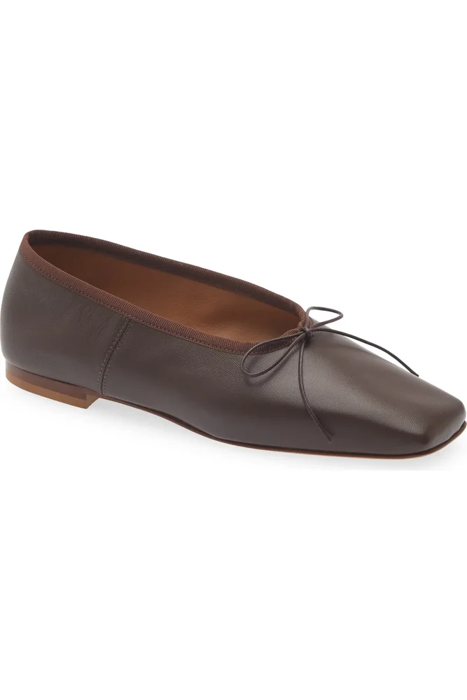 Square Toe Ballerina Flat