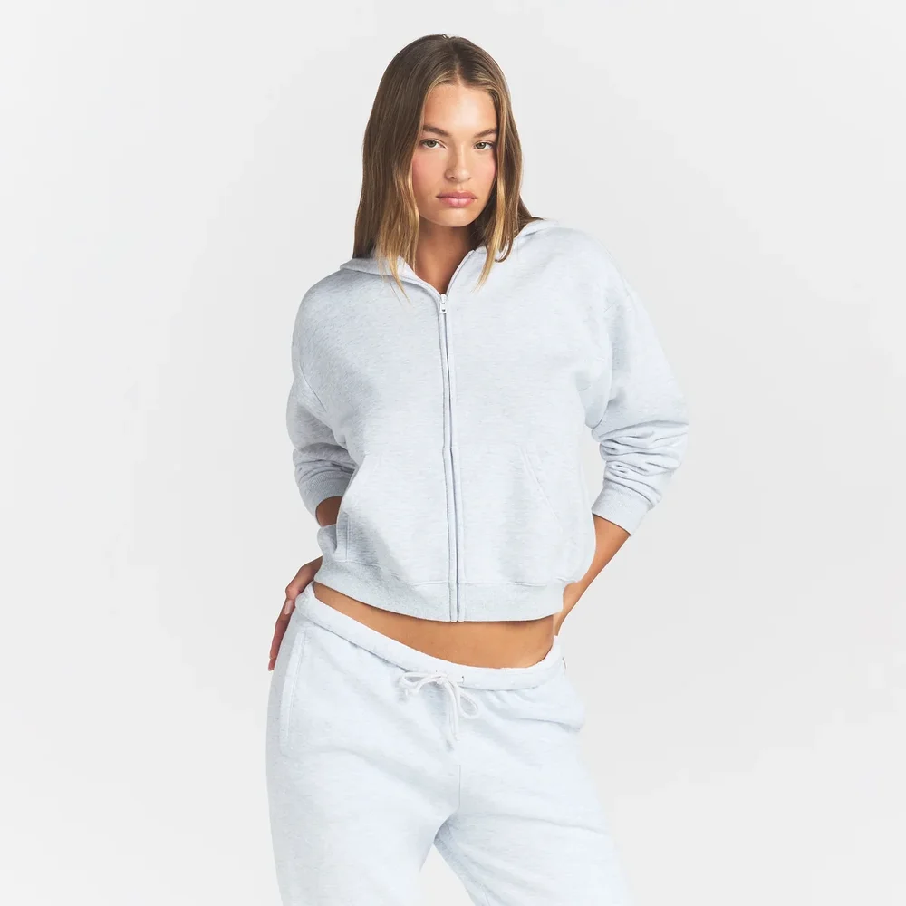 Cotton Fleece Zip Up Hoodie
