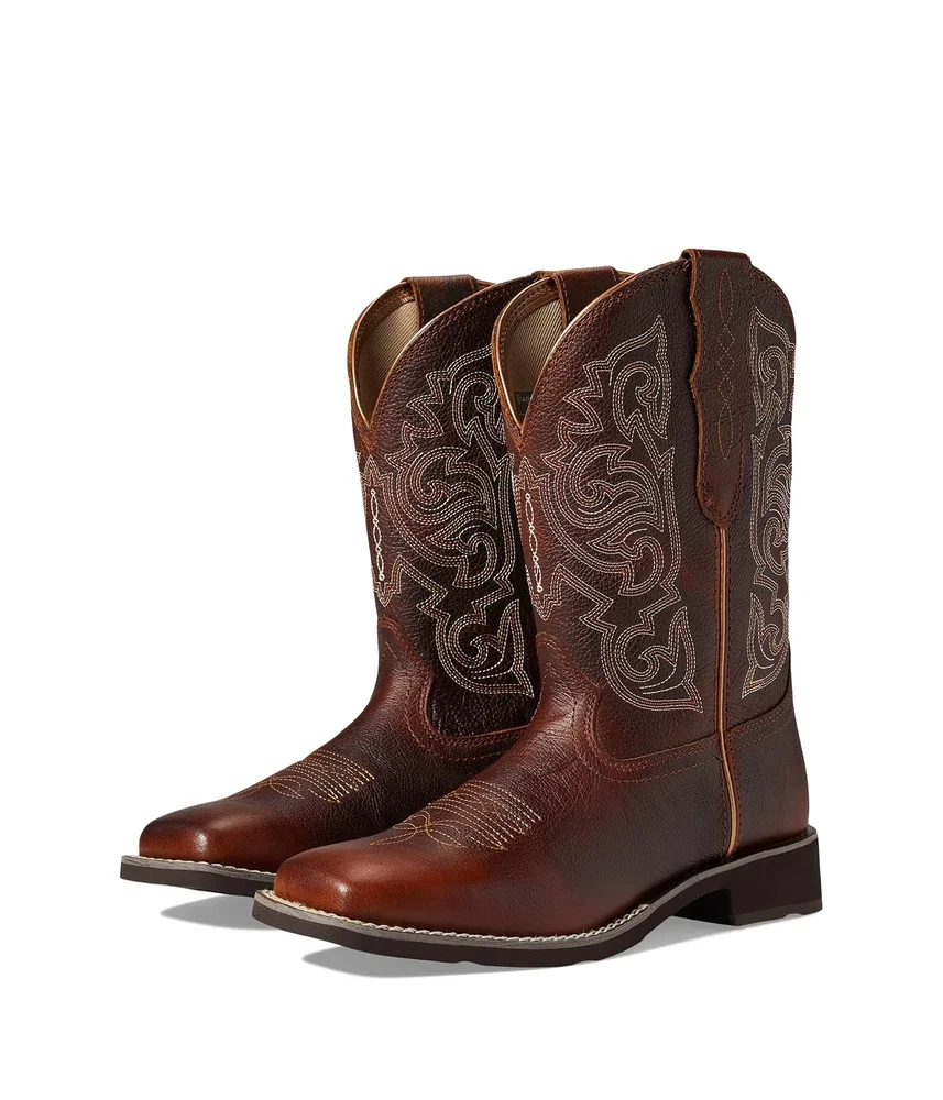 Delilah StretchFit Western Boots (Spiced Cider)