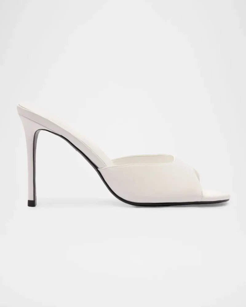 100mm Cloe Leather Mules