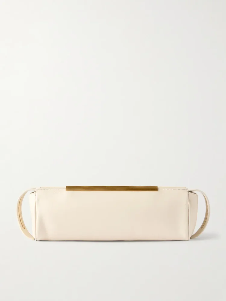 Lamb leather clutch