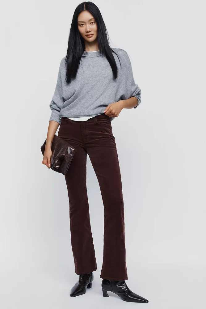 The Weekender Corduroy Mid Rise Flare Jeans