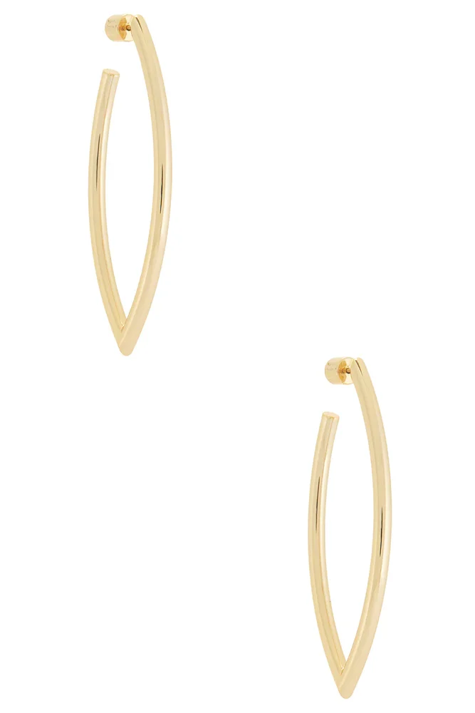 Medium Feather Hoop Earrings
