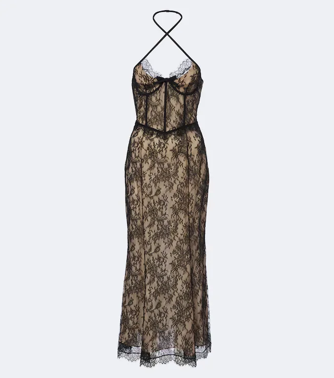 Lace bustier dress