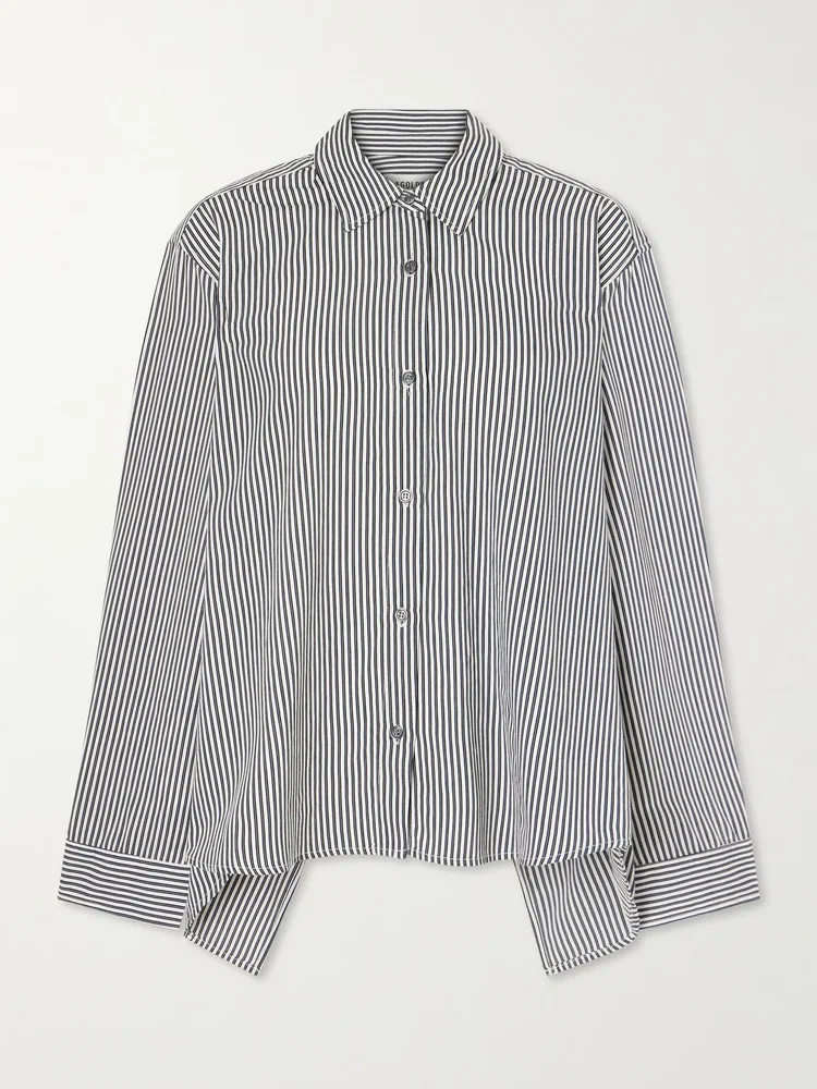 Theo striped poplin shirt
