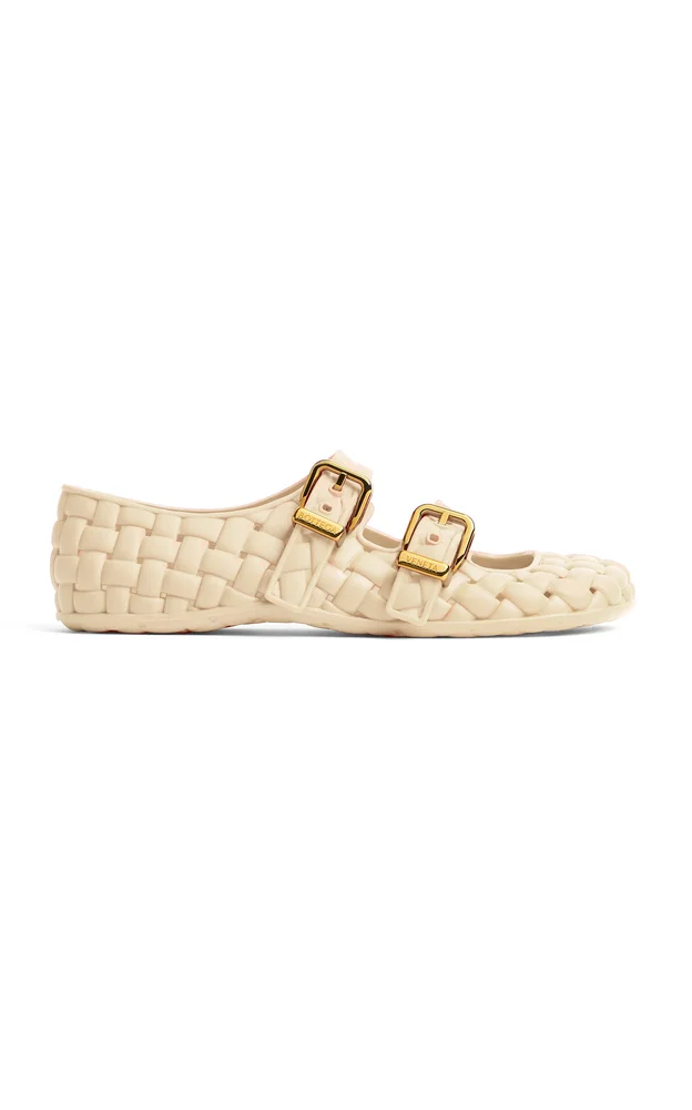 Amy Mary-Jane Rubber Ballet Flats