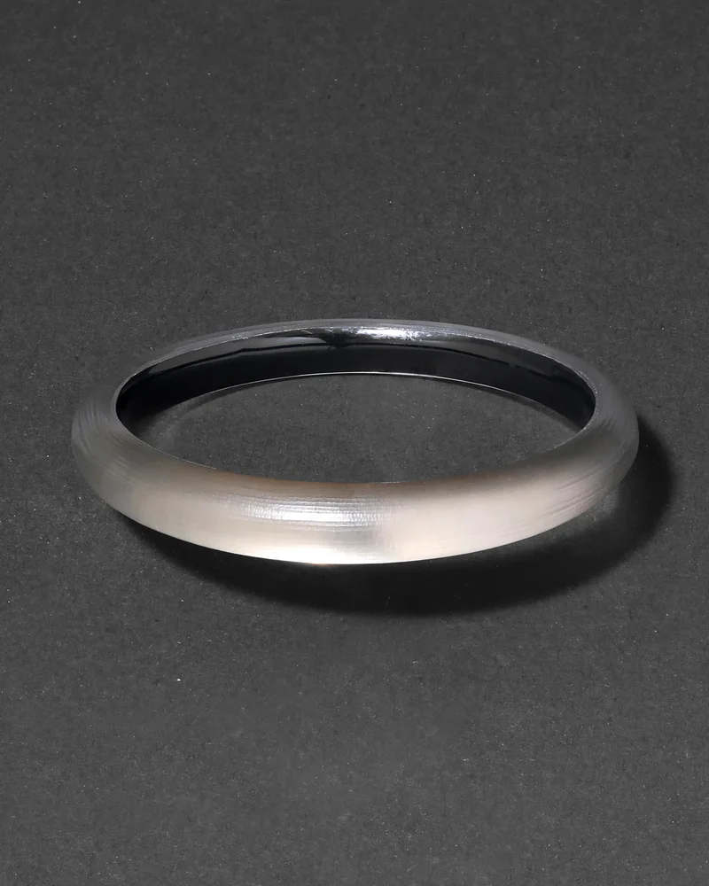 Lucite Skinny Bangle Bracelet- Warm Grey