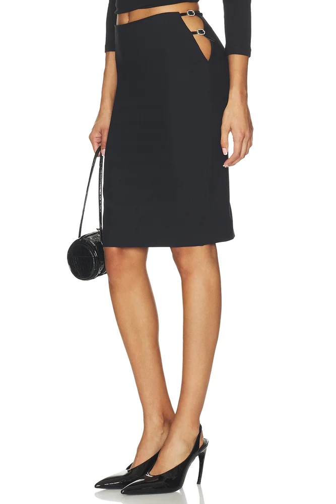 Cut Out Rhinestone Skirt