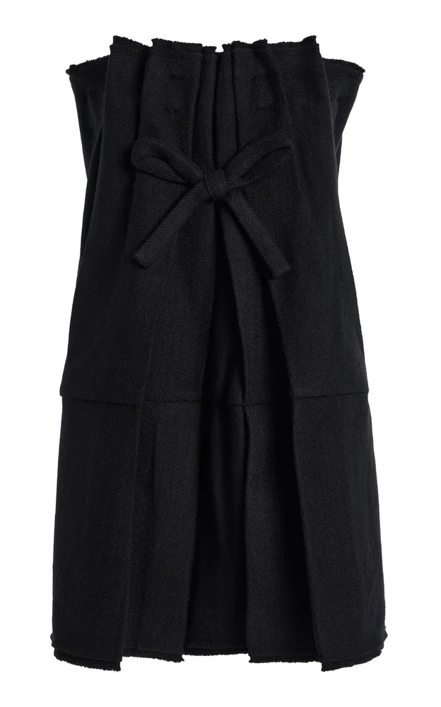 Chevron Wool Mini Dress