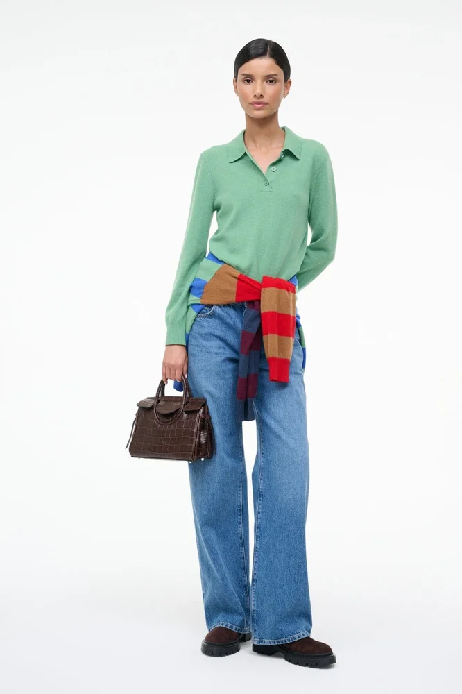 GEMMA CASHMERE SWEATER | LEAF