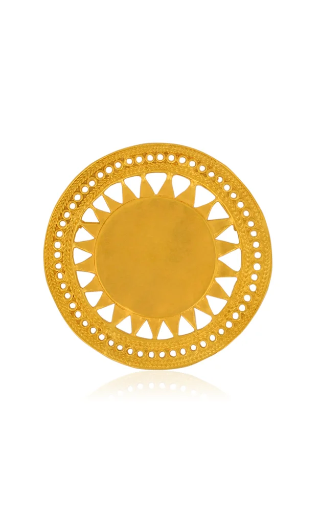 Nawi 24K Gold-Plated Brooch