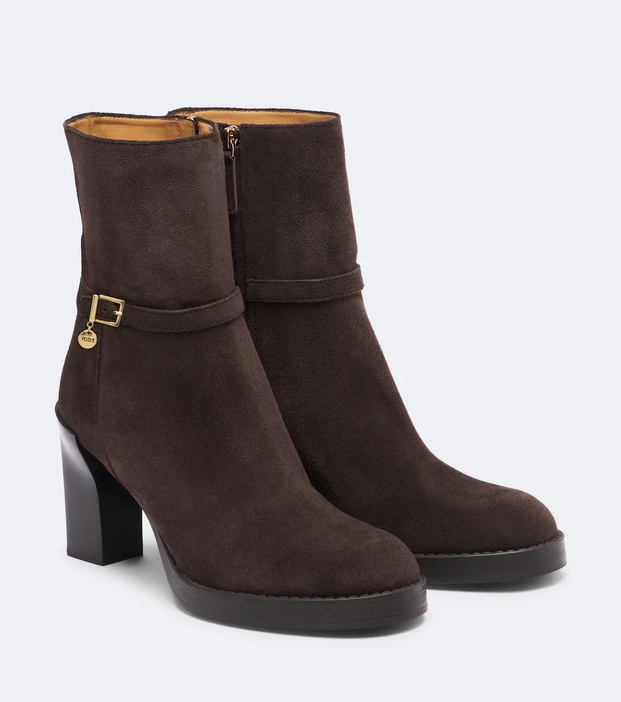 Suede ankle boots