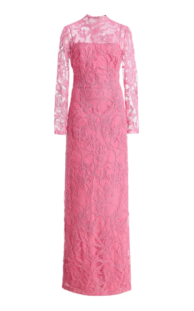 Long-Sleeve Maxi Dress With Separate Slip