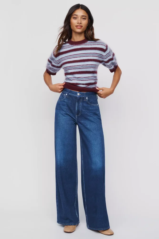 Sofie Miramar Terry High Rise Wide Leg Jeans