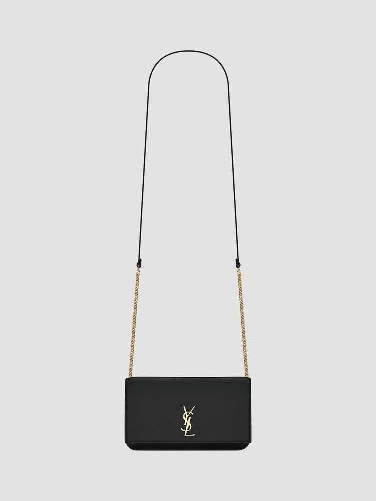 Cassandre Phone Holder with Strap in Smooth Leather