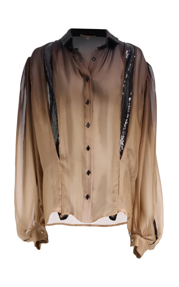 Ombré Chiffon Shirt