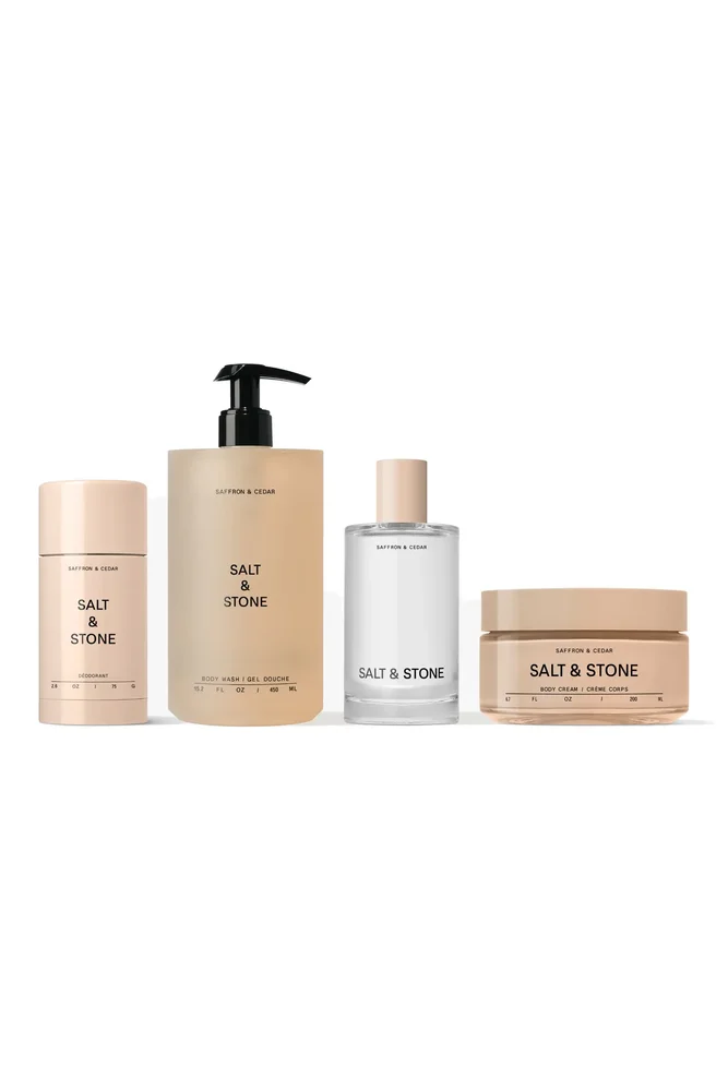 Saffron & Cedar Full Size Body Care Set