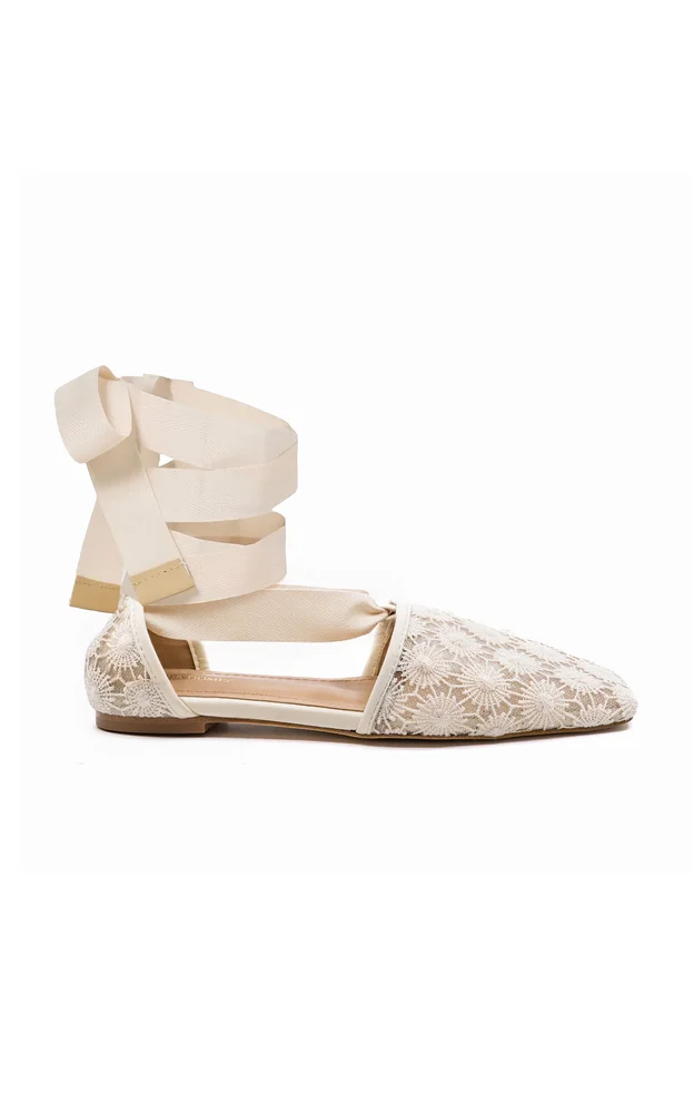 Desi Lace-Up Flats